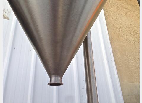 Cuve inox conique ouverte