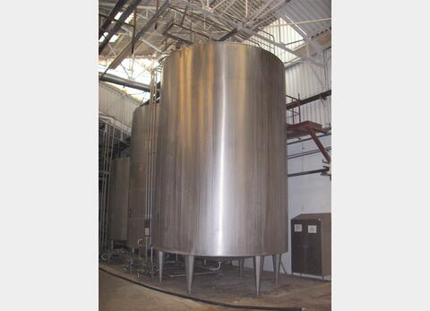 Cuve de stockage verticale de 50 m3 - INOX 304, Isoléé , agitée