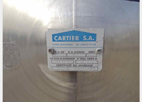 Cuve de stockage INOX