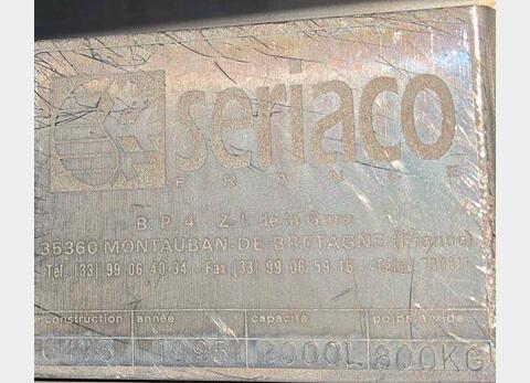 Silo INOX pour vrac Marque : SERIACO Ann&eacute;e : 1995