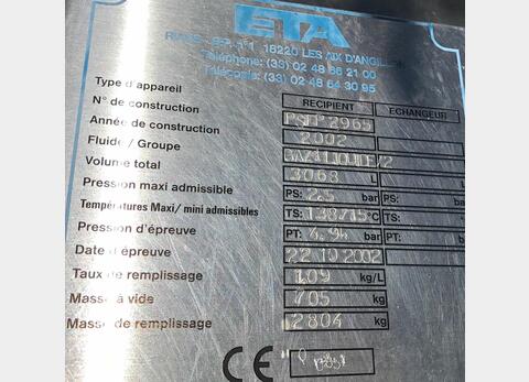 316L stainless steel tank  30 HL