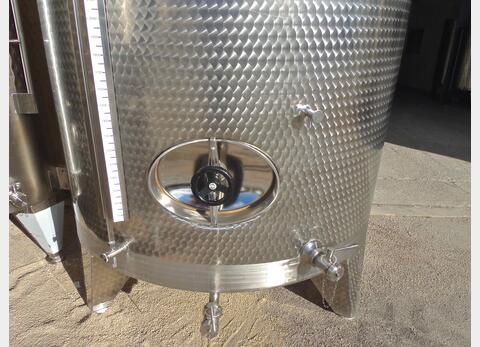 Cuve fermée sur pieds en INOX - Volume : 4300 litres