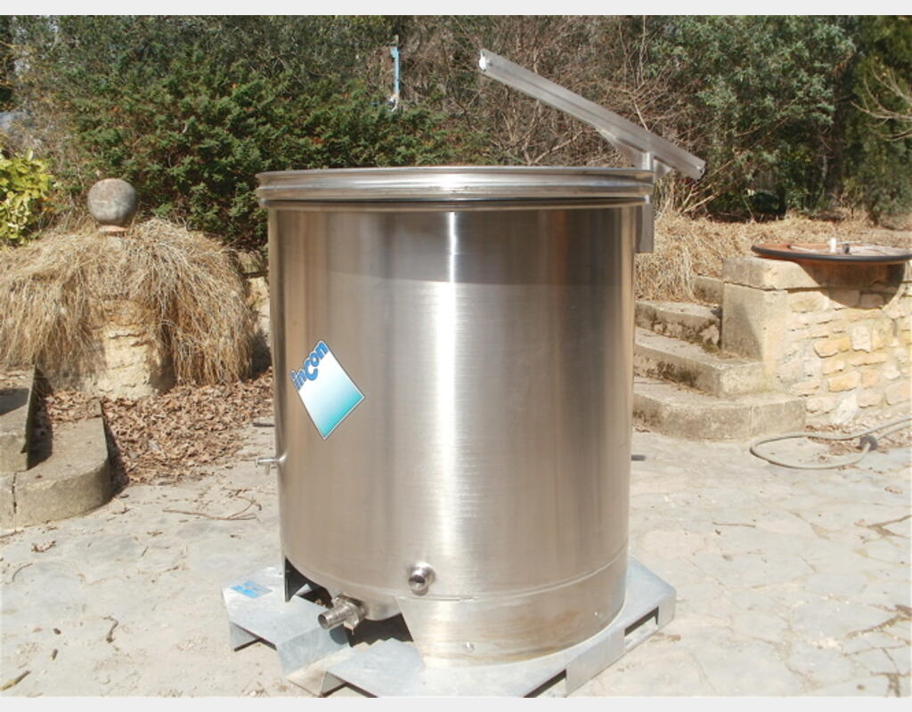 Conteneur INOX 304 Chapeau flottant - Volume : 998 litres
