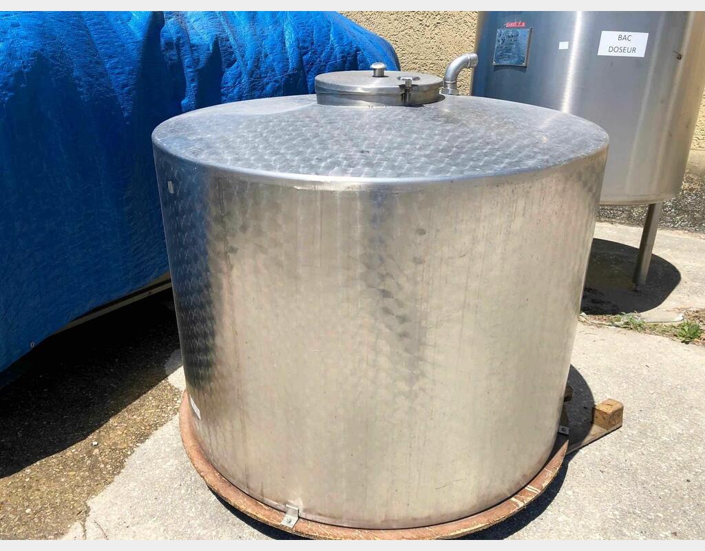 Cuve de stockage inox - 1500 litres