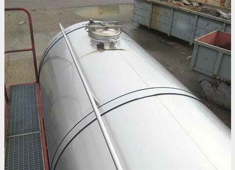 Citerne Inox 304 sur roues 2 x 3.000 Litres