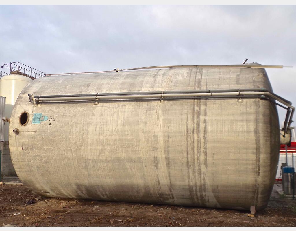 Cuve de stockage fibre de verre - Fond plat sur radier