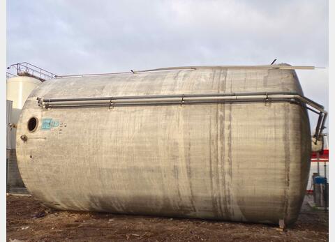 Cuve fibre fond plat sur radier Volume : 163 795 litres (1637.95 hls)
