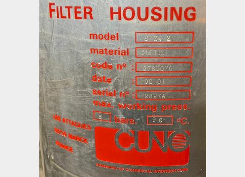 Filtre &agrave; cartouche inox 316 TiL CUNO PU0118