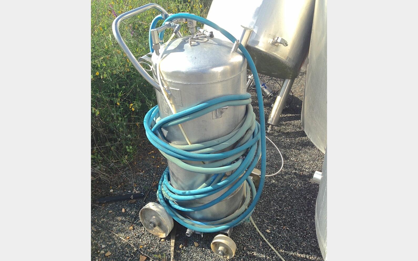 Cuve inox sur roulettes LSDH18