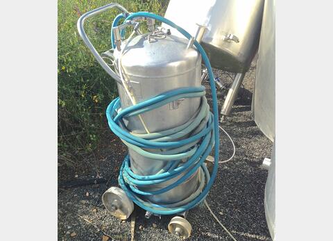Cuve inox sur roulettes LSDH18