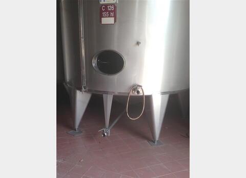 Cuve inox cylindrique verticale