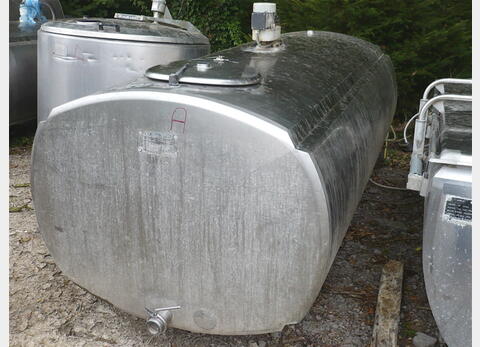 Tank &agrave; lait INOX 304 Volume : 1.800 litres