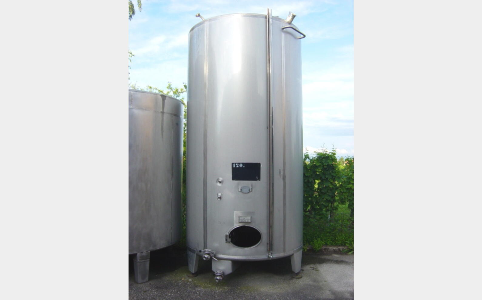 Cuve de stockage INOX 316 L 100 Hls