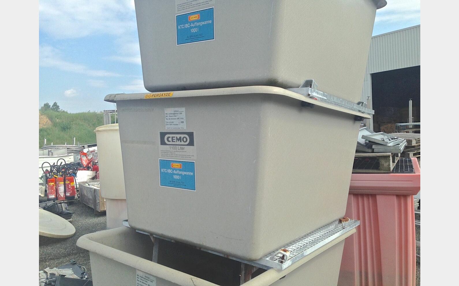 Bac de r&eacute;tention CEMO LSDH18 Volume : 1100 litres