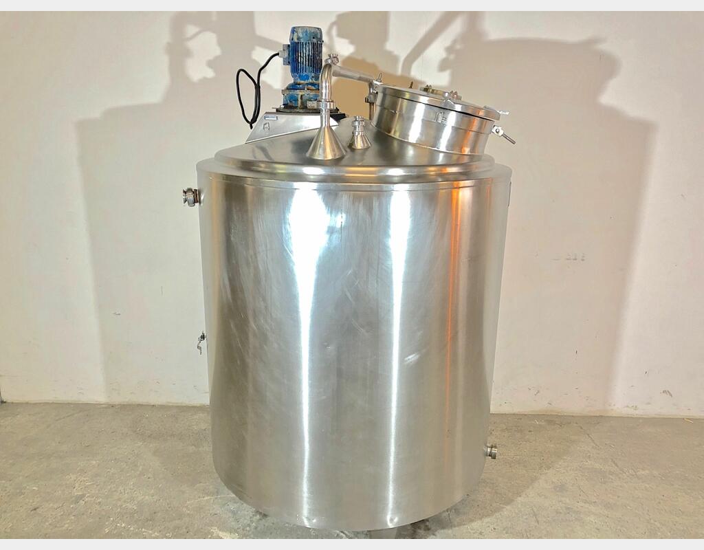 cuve inox agit&eacute;e isol&eacute;e LSDH18 Volume : 1000 litres