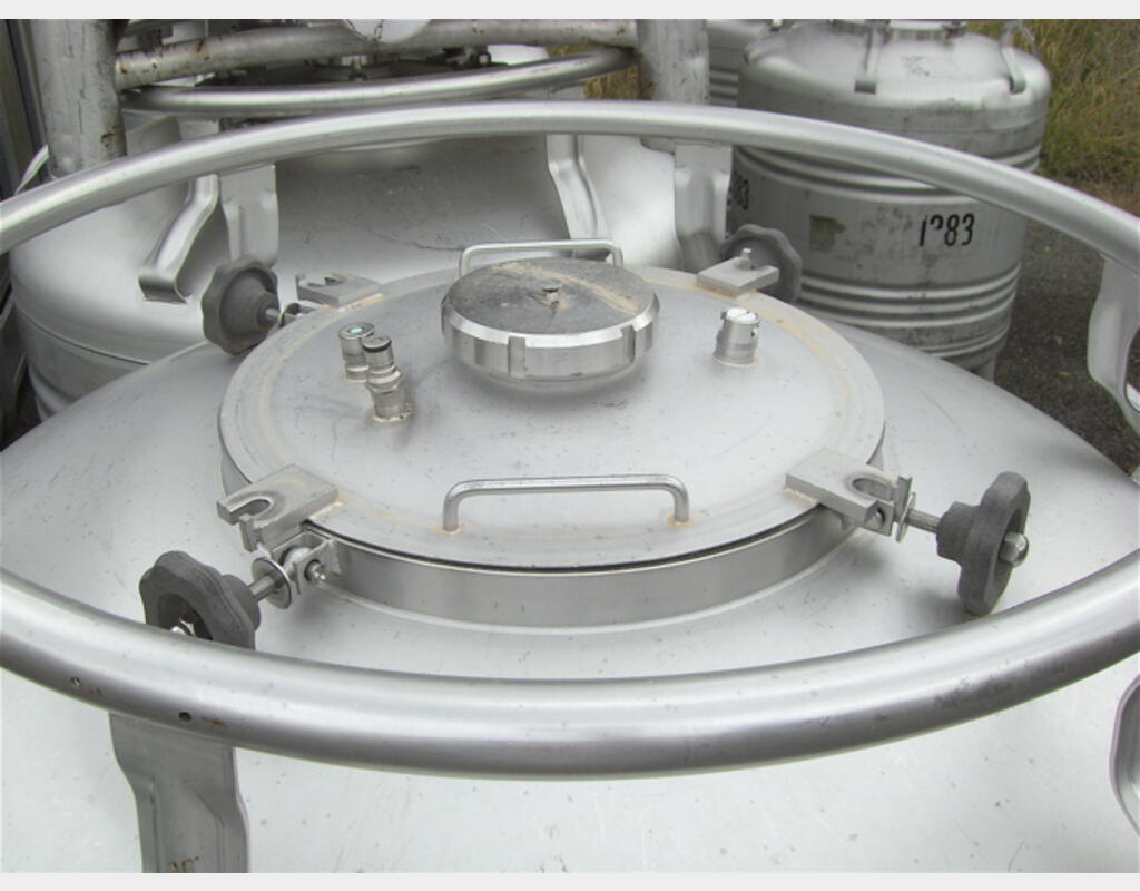 Conteneur INOX 304L cylindrique - Agroalimentaire, STOCKLIN
