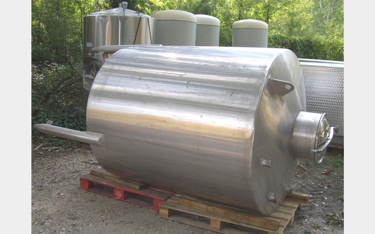 cuve stockage INOX 304 Agroalimentaire (vin rouge)