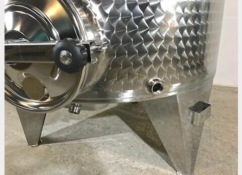 304 stainless steel tank - Conical bottom - Floating hat