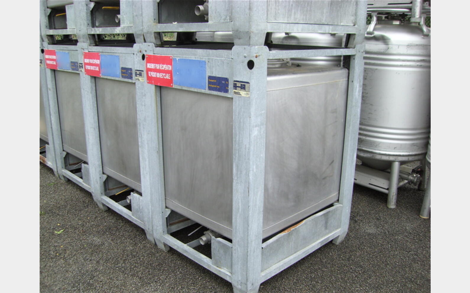 Conteneur inox 304L 1000 litres STOCKLIN