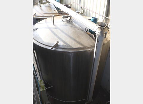cuve de stockage INOX 304 de 20 m3 - cylindrique verticlale sur pieds