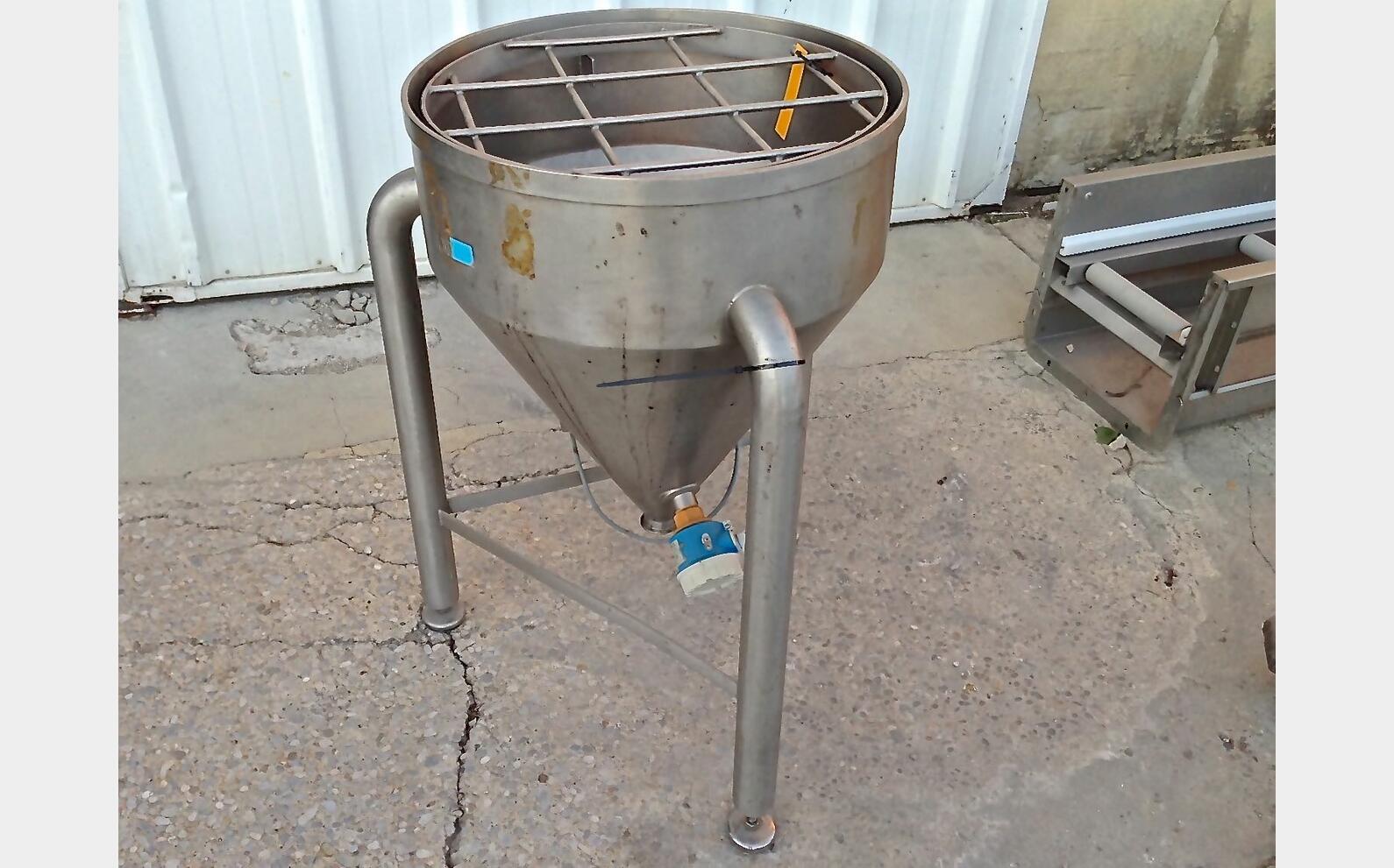 Cuve inox conique ouverte