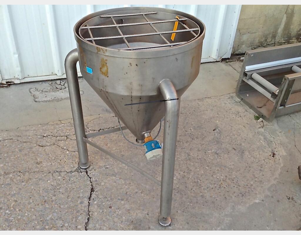 CUVE INOX CONIQUE OUVERTE 100 L