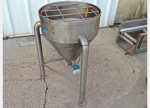 CUVE INOX CONIQUE OUVERTE 100 L