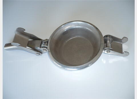 Stainless steel lever plug Diameter 100 mm