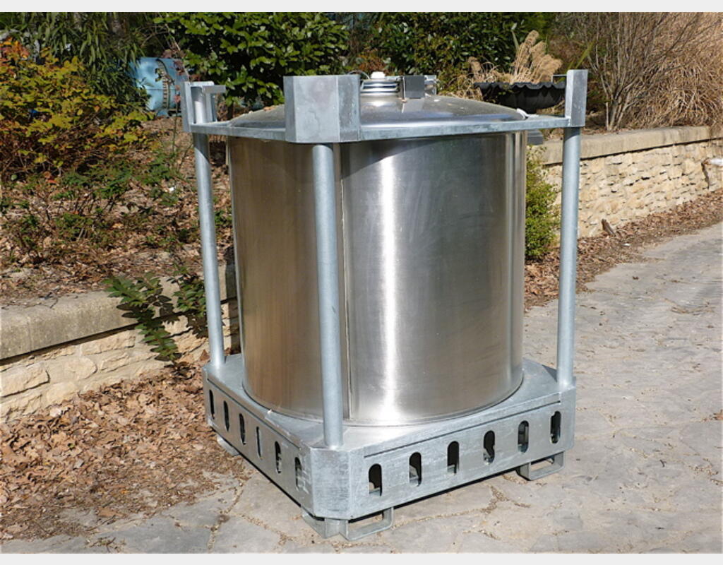CONTENEUR IBC PL INOX 304 - 994 litres, 141 kg