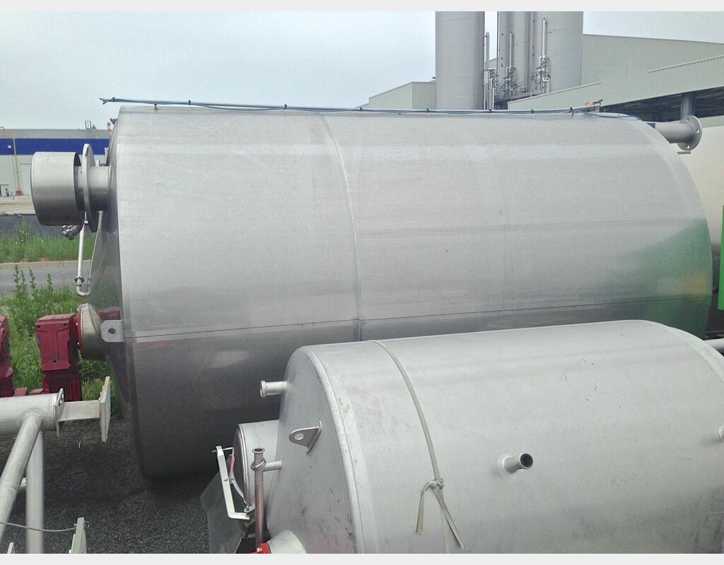 Cuve inox de mélange isolée - Volume : 20000 litres