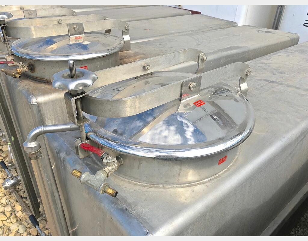 Cuve de stockage inox - Volume : 1000 litres