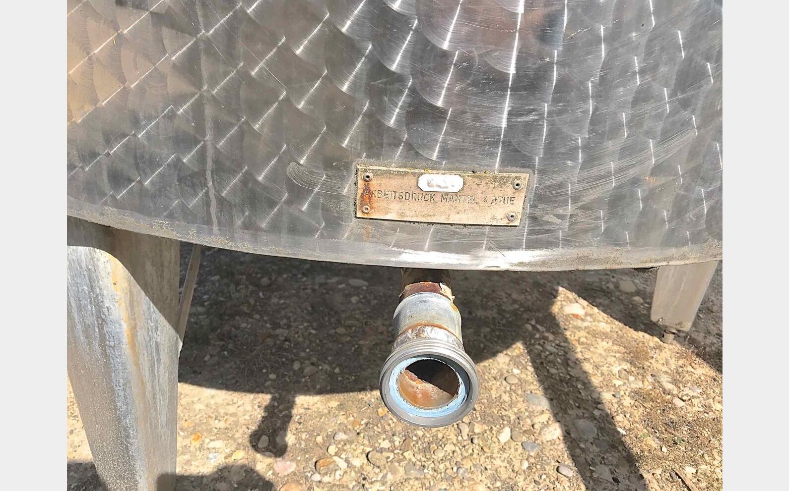 Cuve m&eacute;lange inox