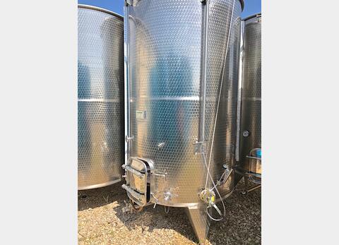 Cuve INOX &agrave; chapeau flottant 50 hls. Fond conique sur pieds