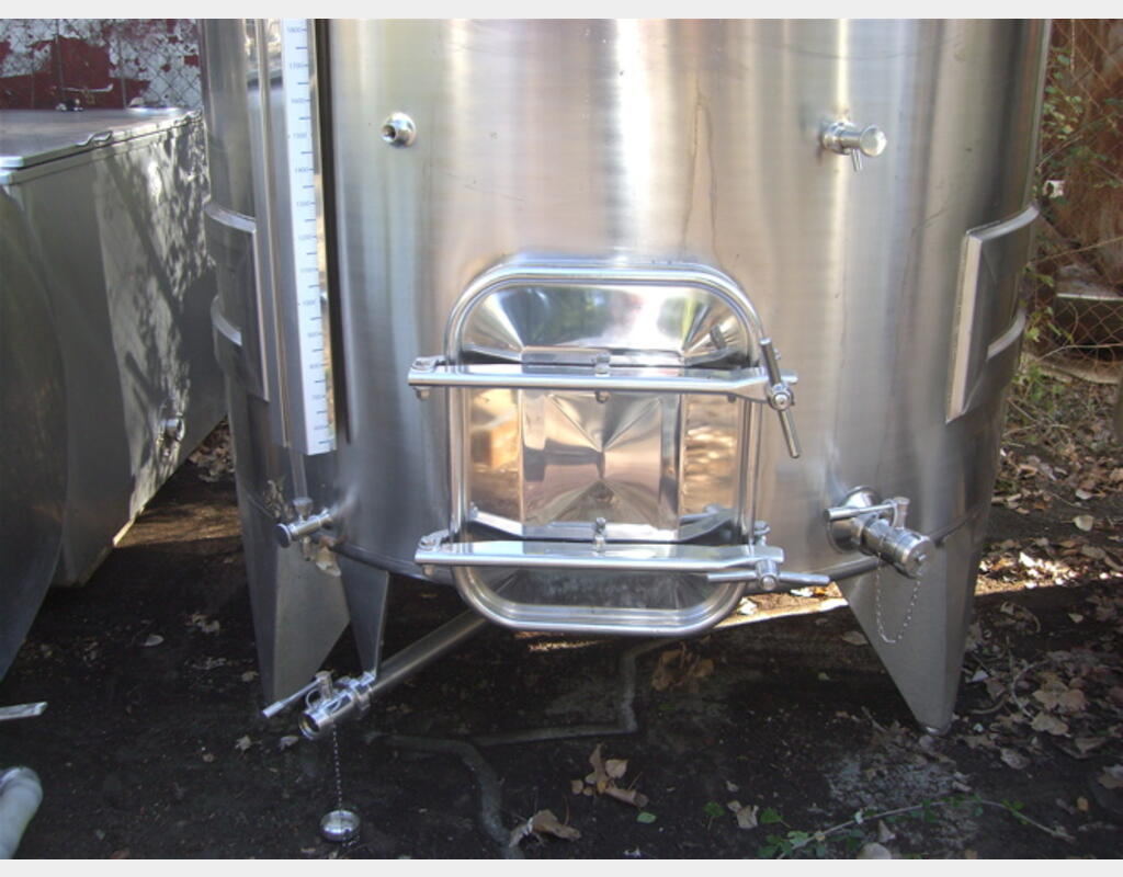 Cuve Inox 304 de vinification 43Hls - Fond conique sur pieds