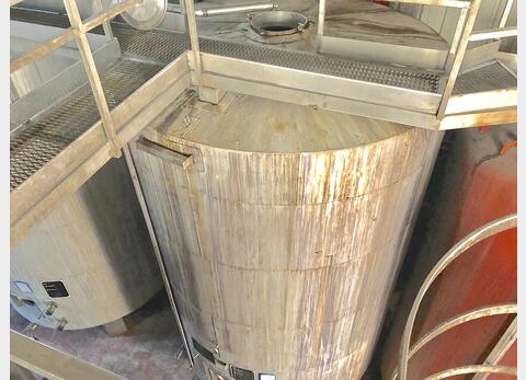 Cuve inox cylindrique verticale