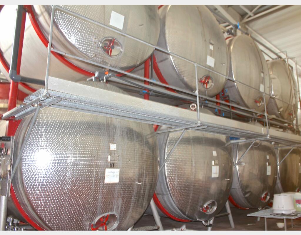 Cuve  INOX cylindrique horizontale