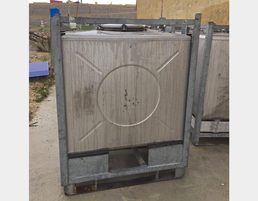 Container INOX 304 sur chassis - Capacité : 1000 litres