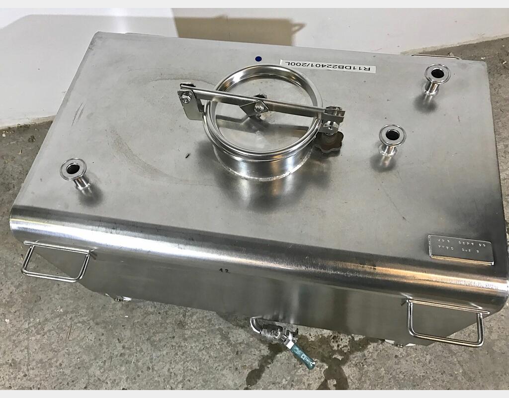 Cuve de stockage parallélépipèdique - sur chassis de 200 L