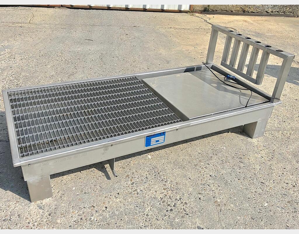 Bac inox support pour tonnelet