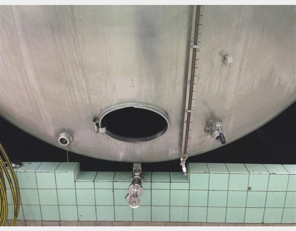 Cuve de stockage horizontale INOX 316L - Volume : 120.000 litres (1200 hecto)