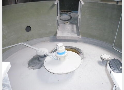 CUVE FIBRE CYLINDRIQUE VERTICALE - FOND PLAT