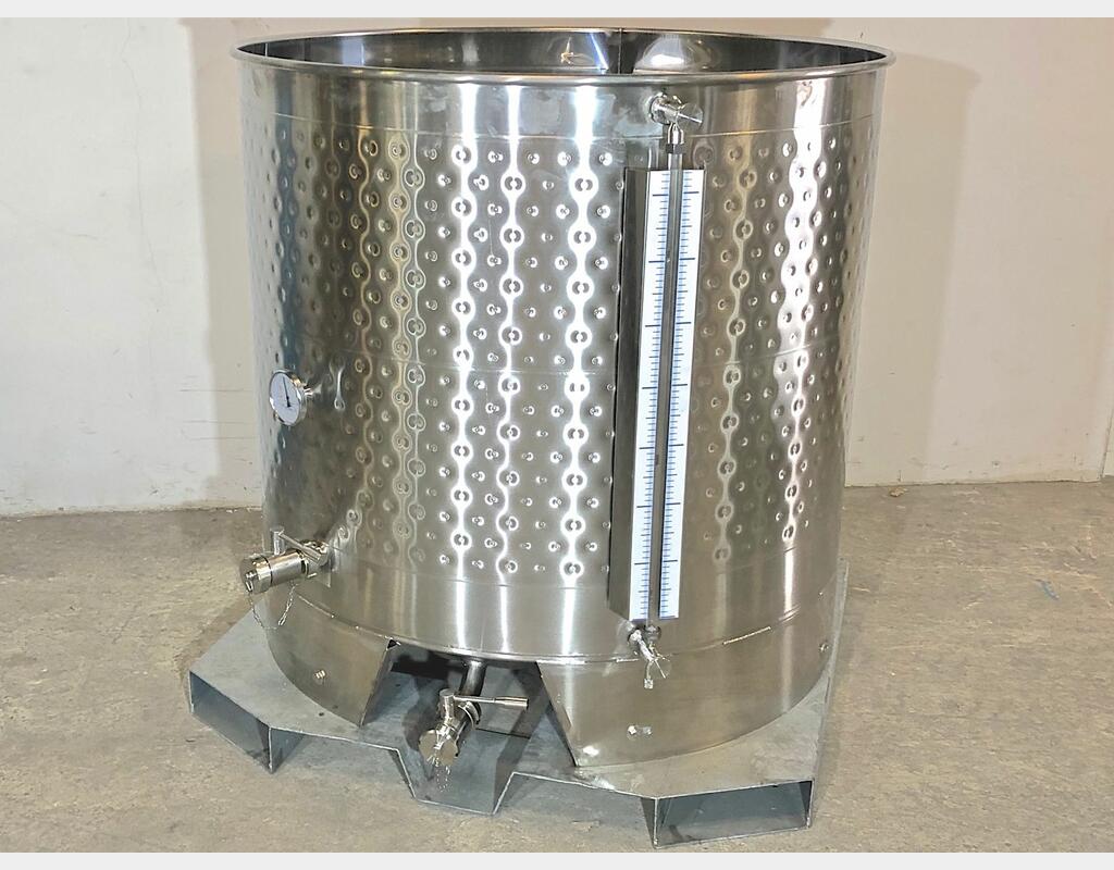 Cuve inox 304 thermor&eacute;gul&eacute;e chass&icirc;s pr&eacute;hensible 10.28 HL (1028 Litres) ARSILAC