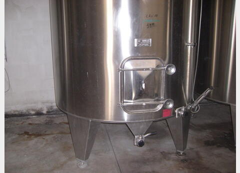Cuve INOX fond conique sur pieds