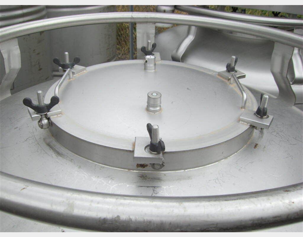 Conteneur INOX 304L cylindrique - Agroalimentaire, STOCKLIN