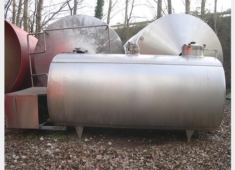 Tank de refroidissement RVS Volume : 4.000 litres