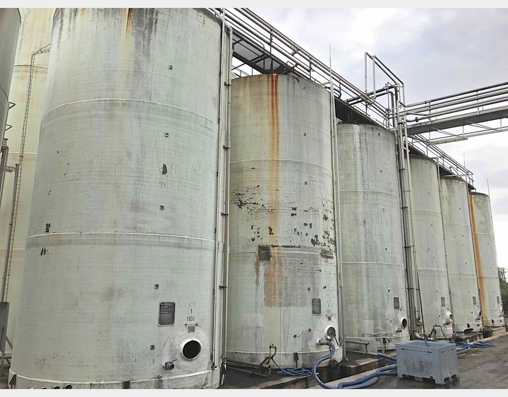 Cuve fibre de verre - Volume : 1100 HL (110.000 litres)