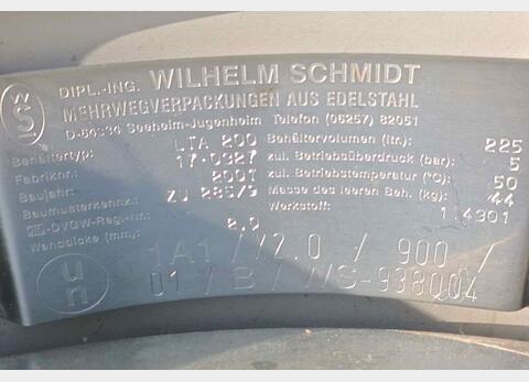 Cuve inox Marque : WILHELM SCHMIDT