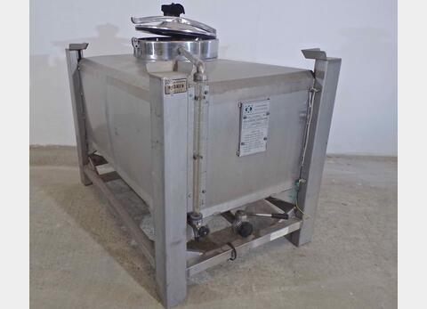 Conteneur INOX rectangulaire - Volume : 450 litres
