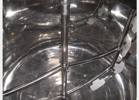 Cuve de m&eacute;lange 1000 L inox 316L isolation Double agitation, r&eacute;chauffage et