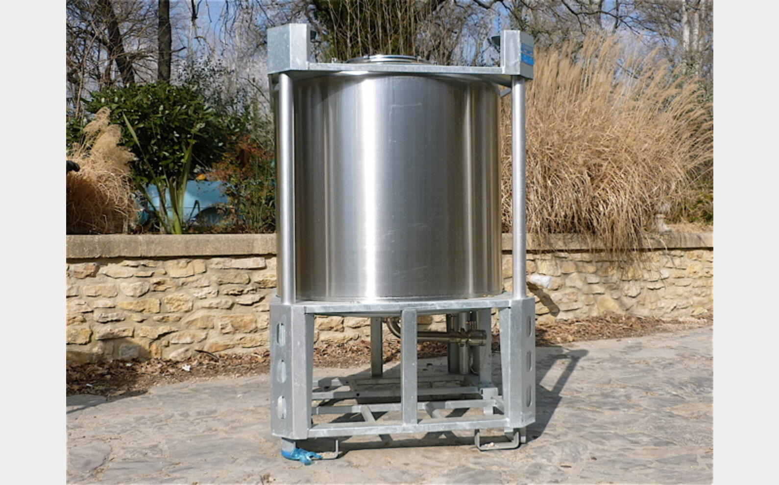 CONTENEUR IBC PH 1000 INOX 304 MATERIEL NEUF H 1785 mm, L 1135 mm, l 1135 mm